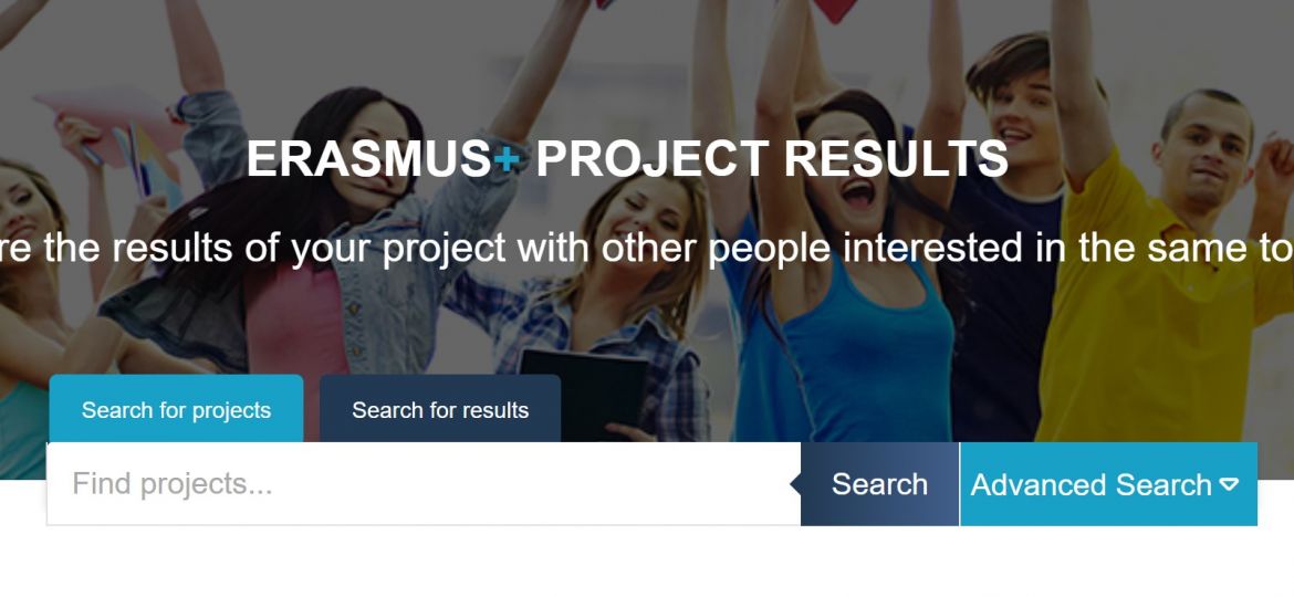 European Commision website on Erasmus plus project results link