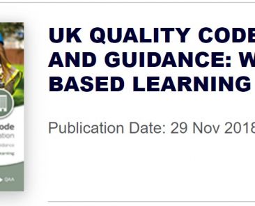 UK Quality Code for Higher Education Advice and Guidance Work-based Learning Publication